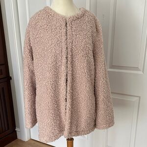 Max Studio Pink Teddy Jacket